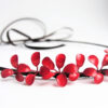 Haarreif Blumen - rot – Bild 4