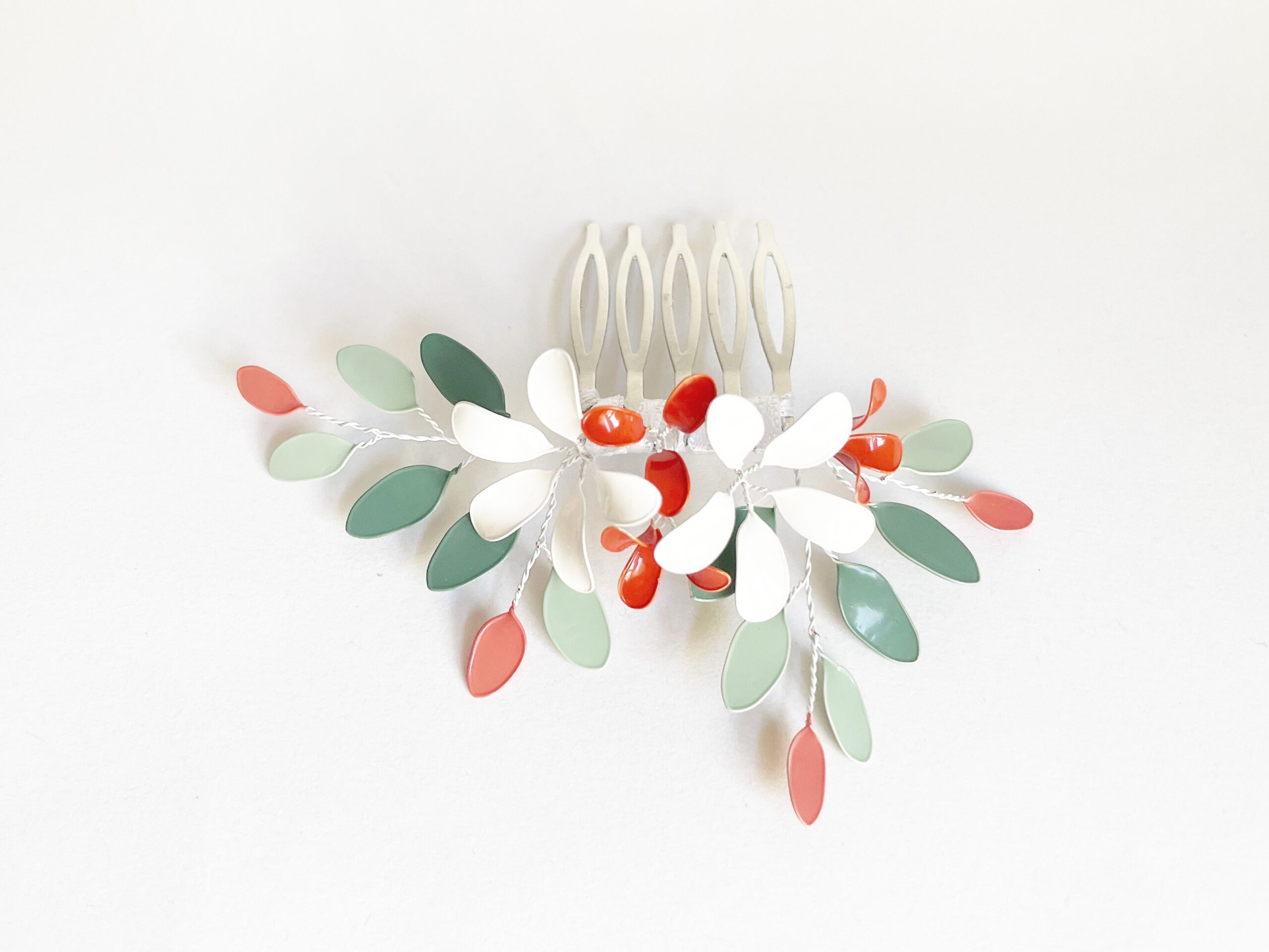 Haarkamm mit Blütendesign – Bild 6